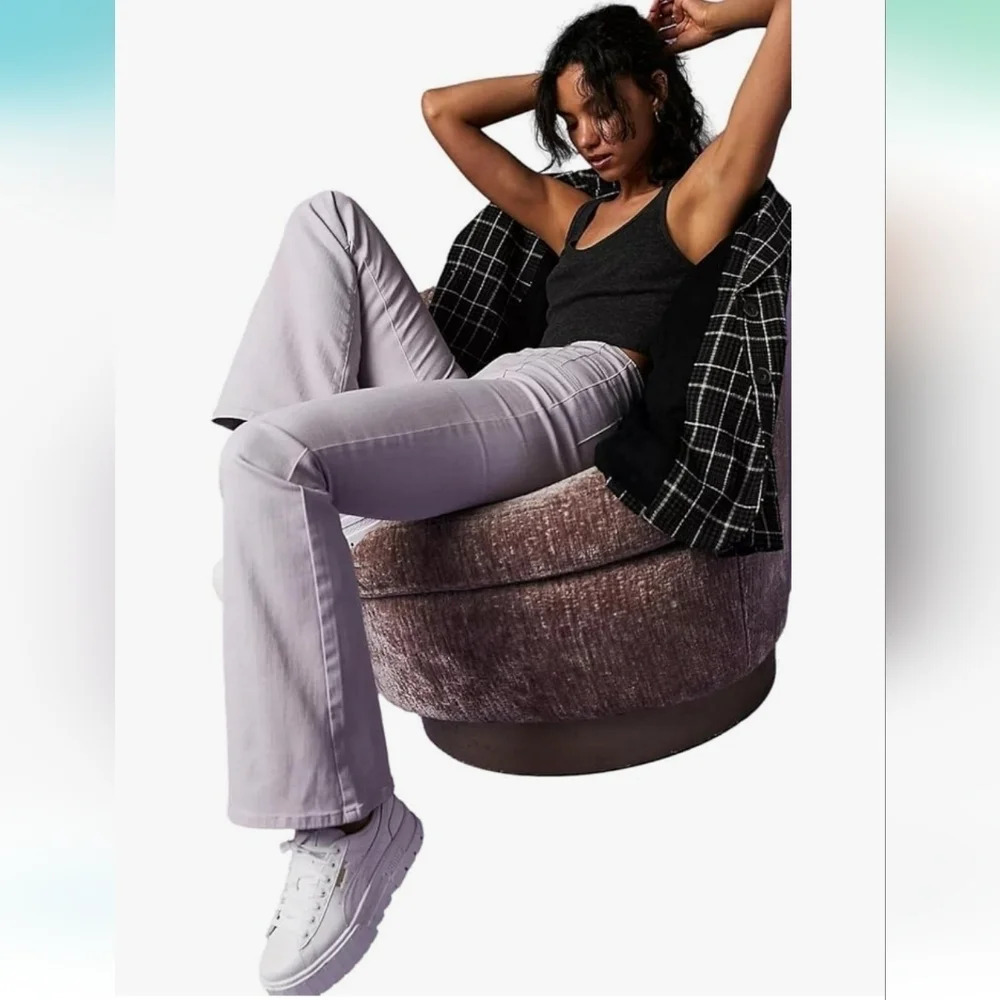 NWT Free People Jayde Jeans - High Rise, Flare Leg lavender